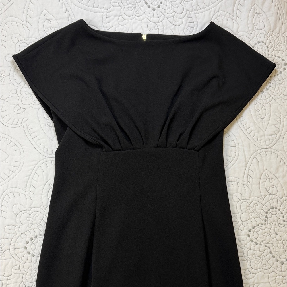 Calvin Klein Ruched Sleeveless Black Sheath Dress - Women’s Size 8
